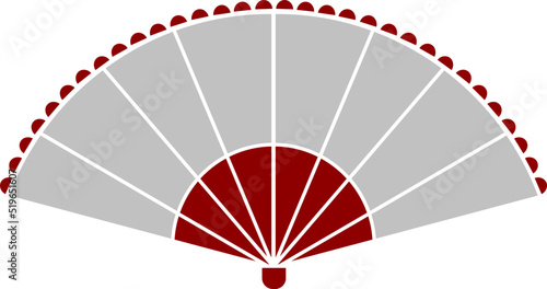 hand fan vector design illustration isolated on transparent background 