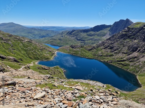 Snowdinia lake in the summer wales