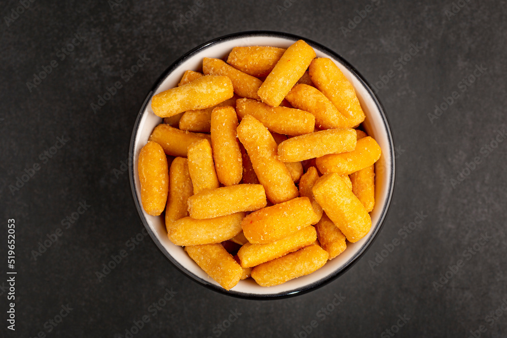 Snacks in ramekin on the table. Snacks in ramekin on the table.