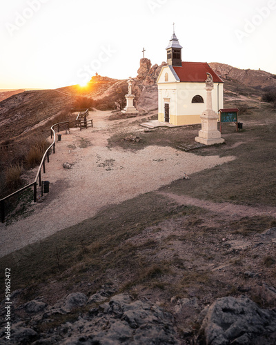 Chapel in Budaörs, Hungary on top of the hill photo