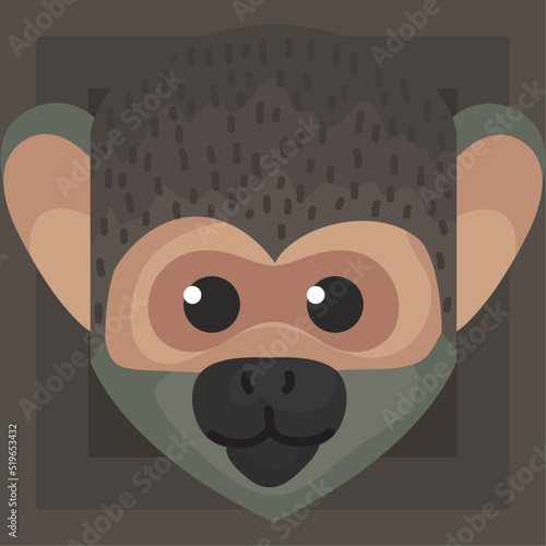 titi monkey head animal