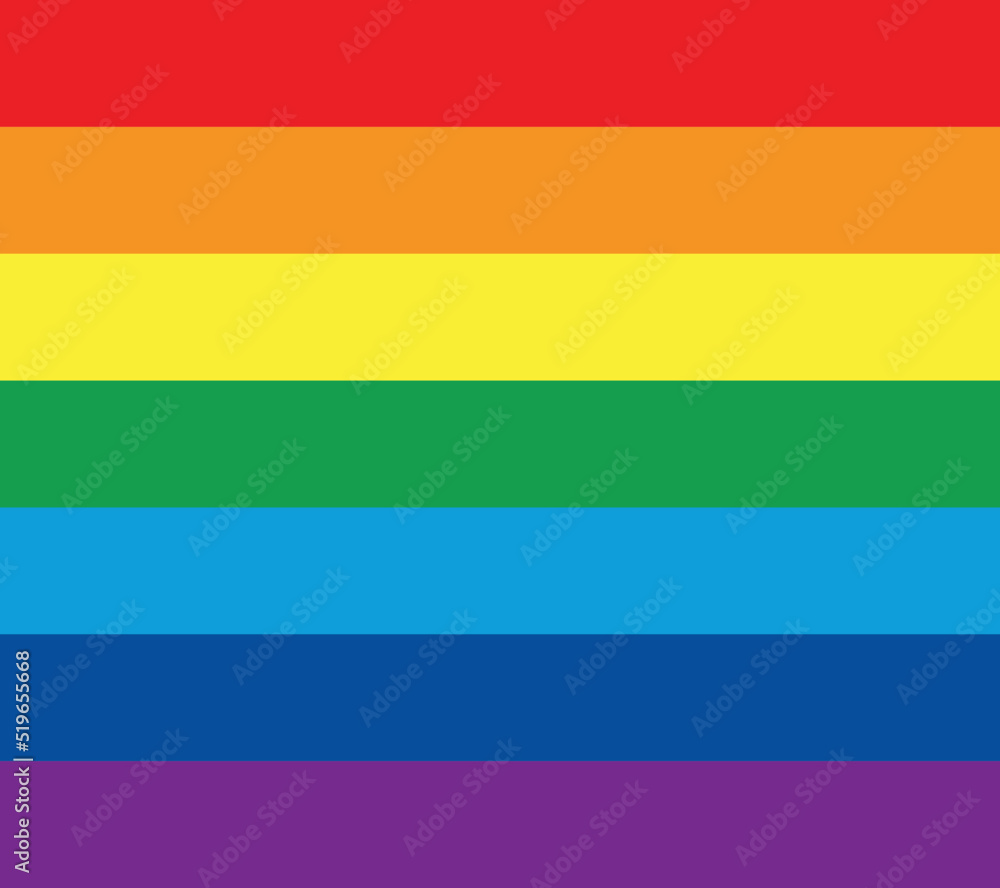 Fototapeta premium Rainbow flag seamless background, LGBT movement pattern