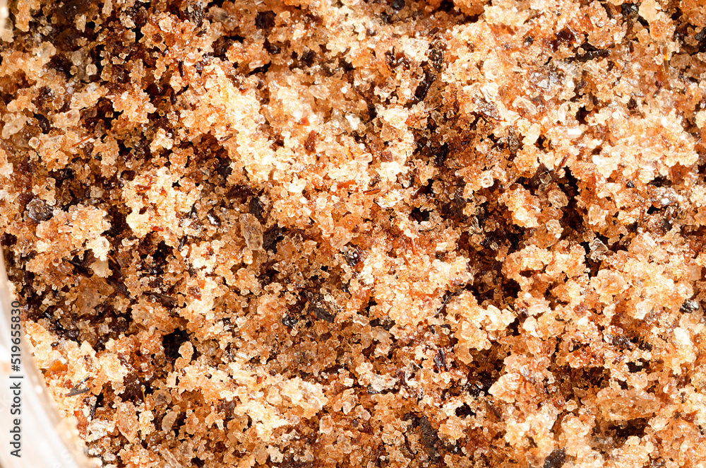 Coffee scrub texture close-up Coffee scrub texture close-up