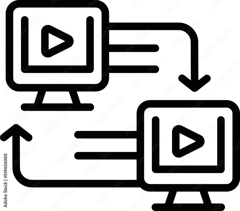 Next online lesson icon outline vector. Student university. Learn plan Next online lesson icon outline vector. Student university. Learn plan