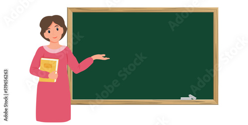 Female teacher in classroom