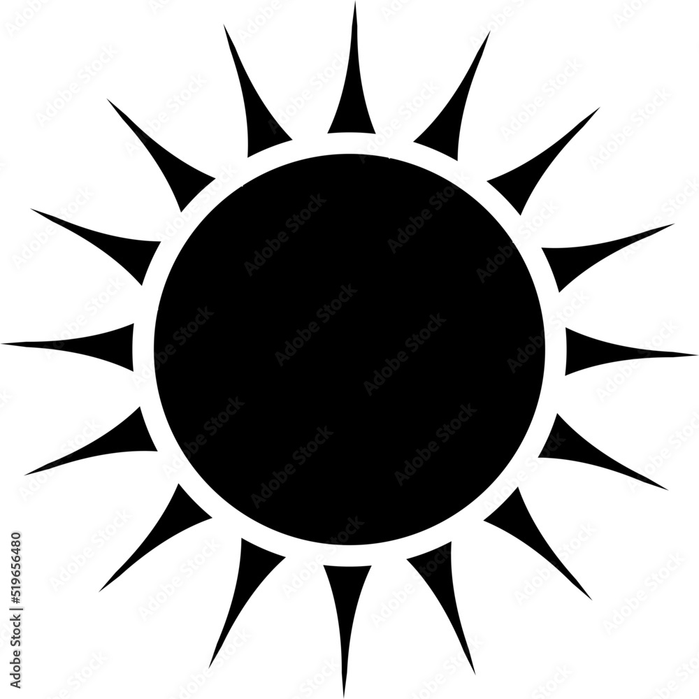 
sun vector design illustration isolated on transparentbackground 
