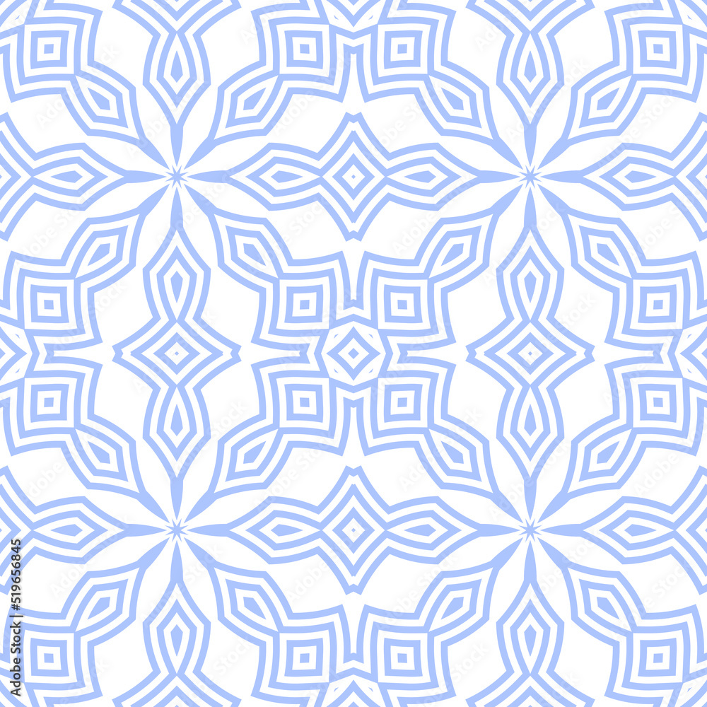Seamless surface pattern in winter traditional colors. Symmetric geometric abstract background. Ethnic ornament wallpaper. For digital paper, page fills, web design, textile print. Vector illustration Seamless surface pattern in winter traditional colors. Symmetric geometric abstract background. Ethnic ornament wallpaper. For digital paper, page fills, web design, textile print. Vector illustration