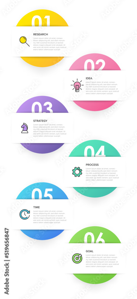 Vertical infographic design with icons and 6 options or steps. Thin line. Infographics business concept. Can be used for info graphics, flow charts, presentations, mobile web sites, printed materials. Vertical infographic design with icons and 6 options or steps. Thin line. Infographics business concept. Can be used for info graphics, flow charts, presentations, mobile web sites, printed materials.