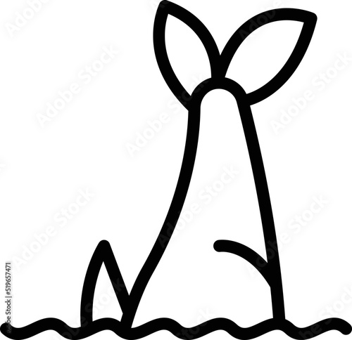 Ocean herring icon outline vector. Fish seafood. Store product