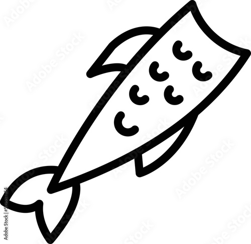 Herring fish icon outline vector. Kitchen seafood. Fishing store