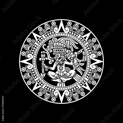 Aztec Warrior Medallion