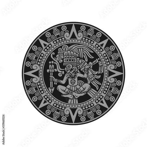 Aztec Warrior Medallion