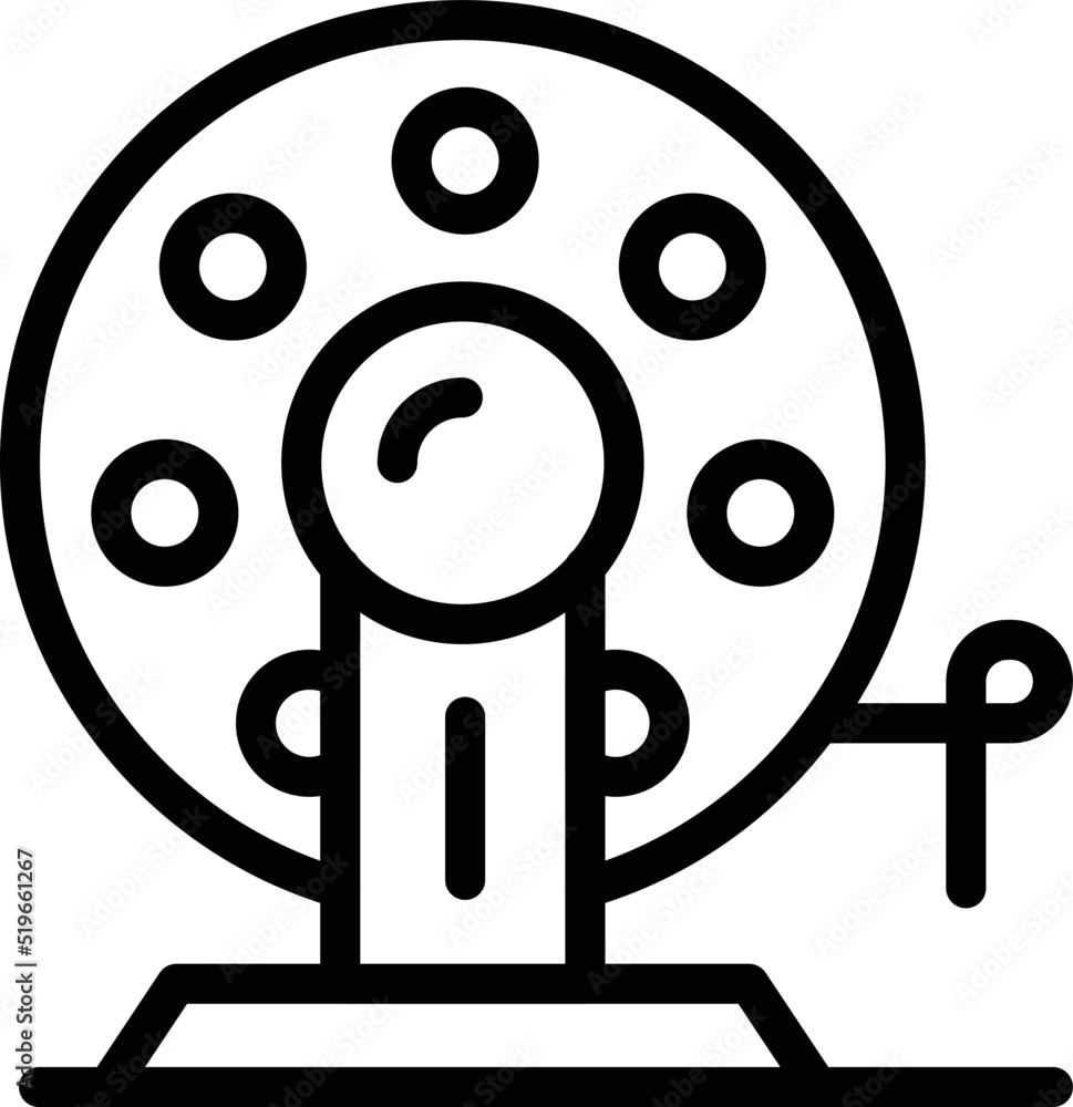 3d printer roll icon outline vector. Engine print. Motor future 3d printer roll icon outline vector. Engine print. Motor future