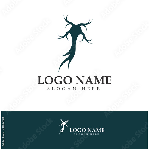 Neuron logo or nerve cell logo design,molecule logo illustration template icon with vector concept