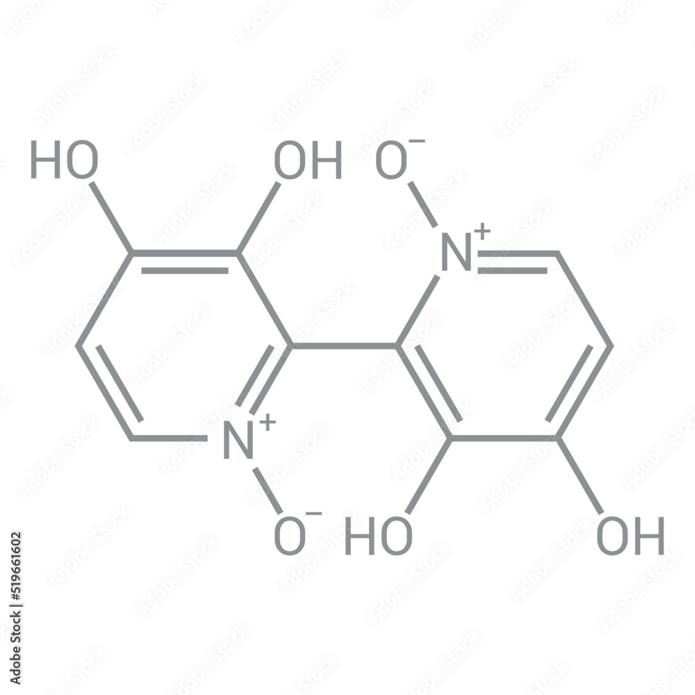 chemical structure of Orellanine or orellanin (C10H8N2O6)