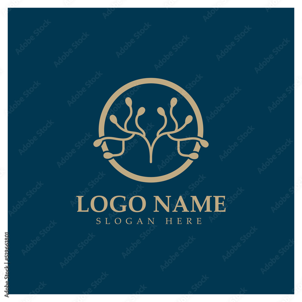 Neuron logo or nerve cell logo design,molecule logo illustration template icon with vector concept Neuron logo or nerve cell logo design,molecule logo illustration template icon with vector concept