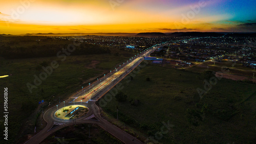 Canaã dos Carajás Pará Brazil sunset at night photo