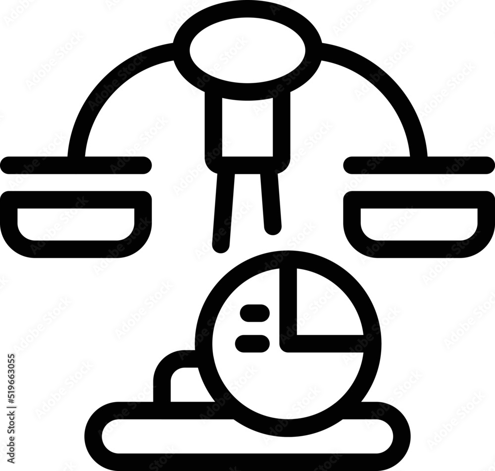 Credit balance icon outline vector. Small bank. Document economy Credit balance icon outline vector. Small bank. Document economy