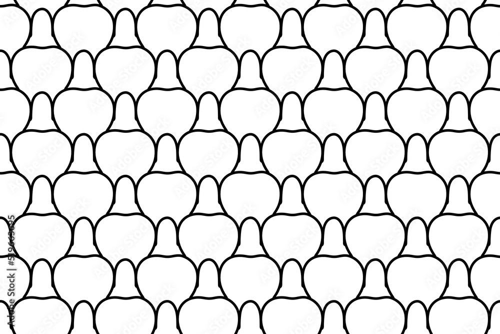 Seamless pattern completely filled with outlines of tooth symbols. Elements are evenly spaced. Vector illustration on white background Seamless pattern completely filled with outlines of tooth symbols. Elements are evenly spaced. Vector illustration on white background
