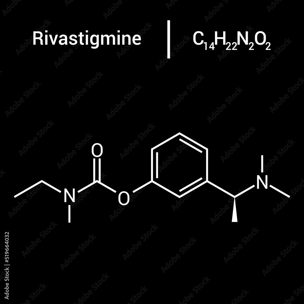 chemical structure of Rivastigmine (C14H22N2O2) chemical structure of Rivastigmine (C14H22N2O2)
