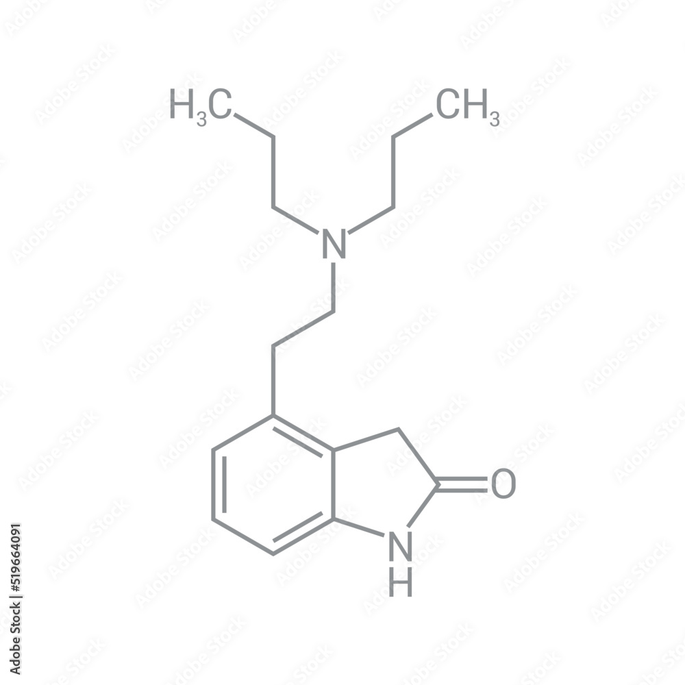 chemical structure of Ropinirole (C16H24N2O) chemical structure of Ropinirole (C16H24N2O)