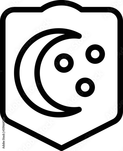 Night sleep disorder icon outline vector. Sleepless bed. Adult person