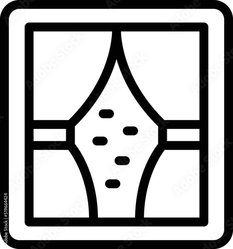 Sleeping night window icon outline vector. Insomnia sleep. Bed adult