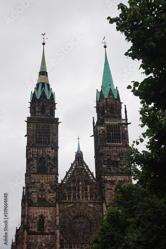 Saint Lorenz cathedral in Nuremberg, Germany