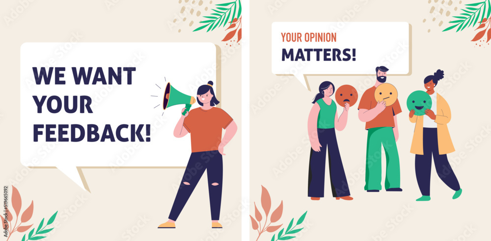 Woman giving review rating and feedback. Customer choice and employee feedback. Rank rating stars feedback. Business satisfaction support. Woman giving review rating and feedback. Customer choice and employee feedback. Rank rating stars feedback. Business satisfaction support.