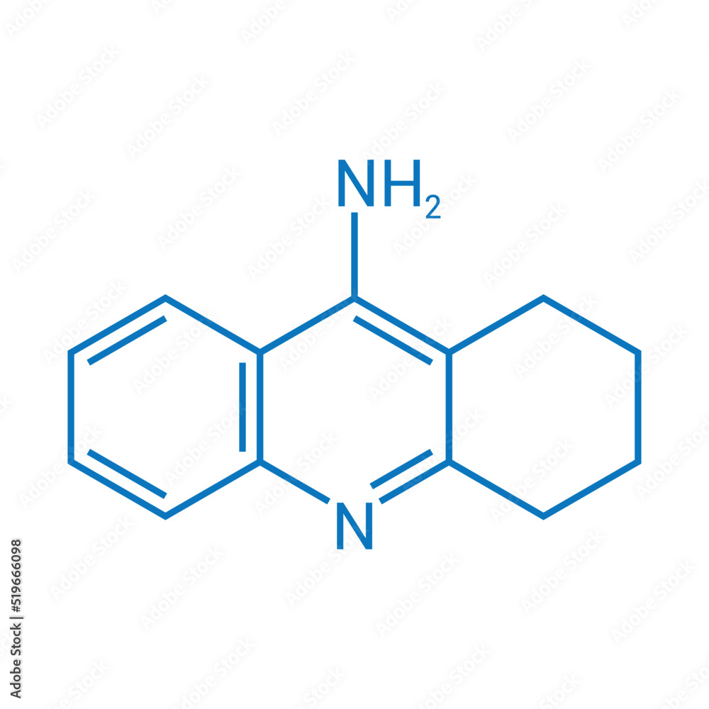 chemical structure of Tacrine (C13H14N2) chemical structure of Tacrine (C13H14N2)