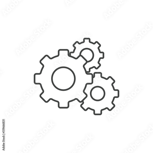 gear icons symbol vector elements for infographic web