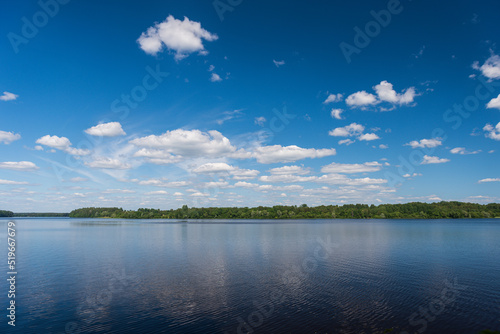A place in the Daugava river where Staburags cliff was visible  before it was flooded  Latvia.