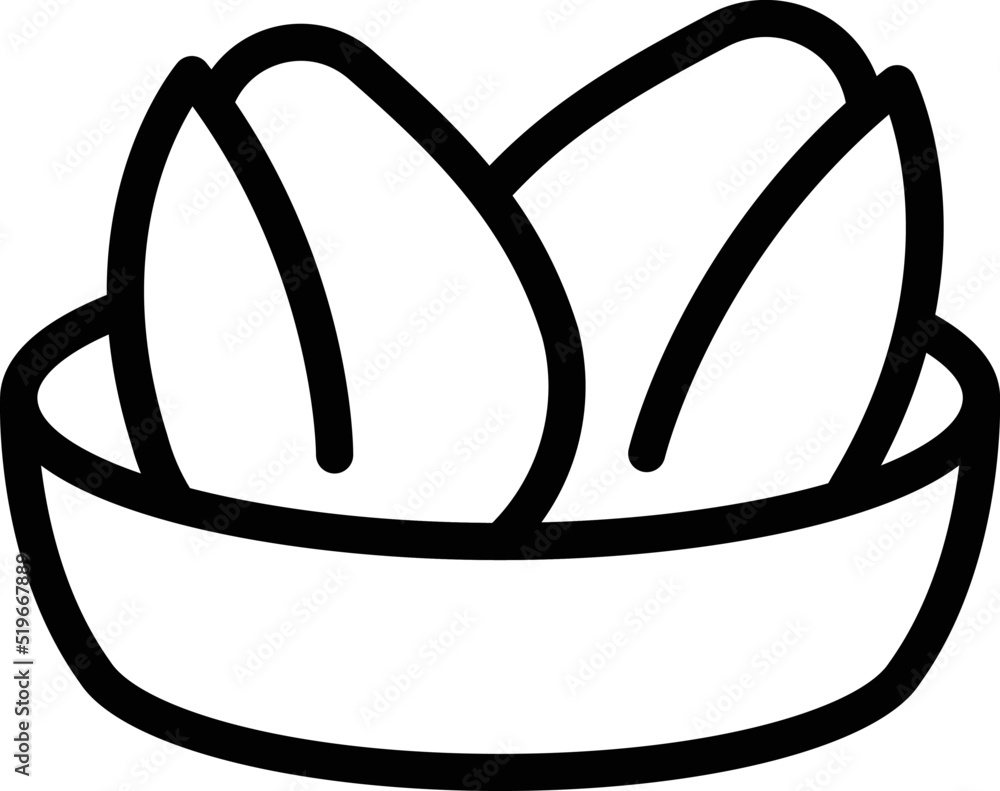 Hot food box icon outline vector. Chicken nugget. Fast meat