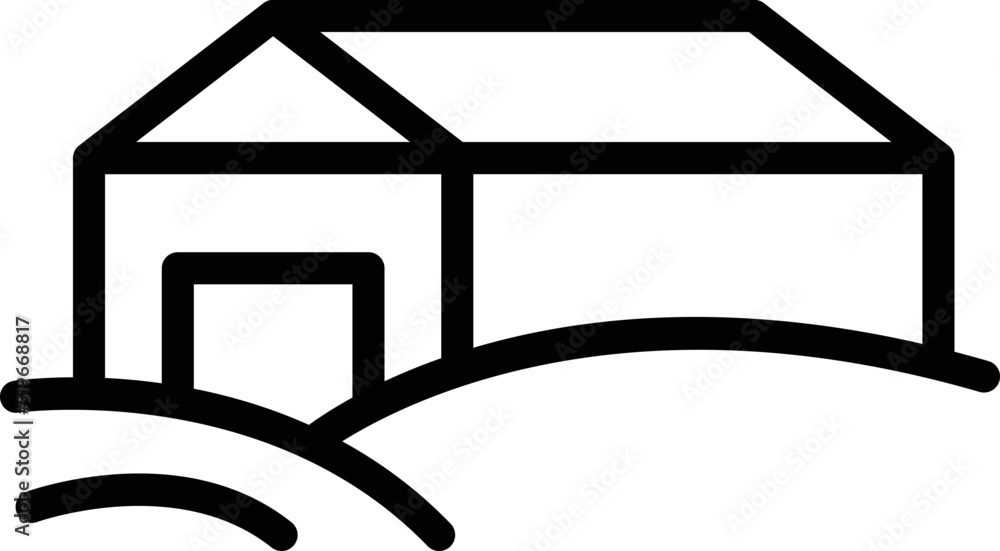 Farm building icon outline vector. World minsk. Map tourism Farm building icon outline vector. World minsk. Map tourism