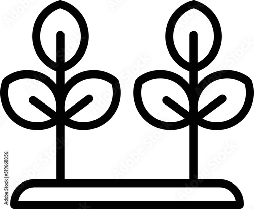 Belarus plant icon outline vector. Map country. Nature border