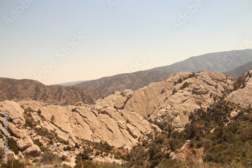 Desert arid landscape, Devil's Punchbowl Natural Area, Littlerock, California