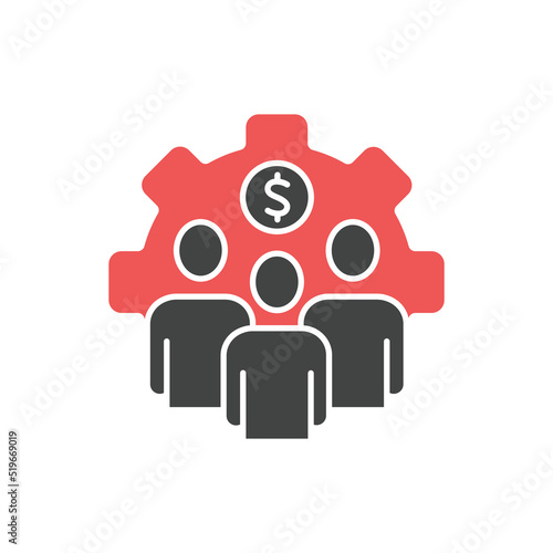 Investor or capital providers icons  symbol vector elements for infographic web