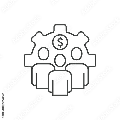 Investor or capital providers icons  symbol vector elements for infographic web