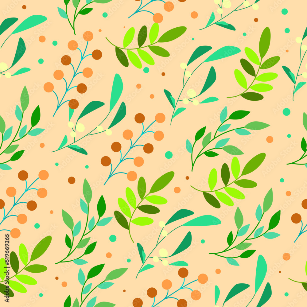 Orange pattern with branches Orange pattern with branches