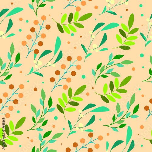 Orange pattern with branches