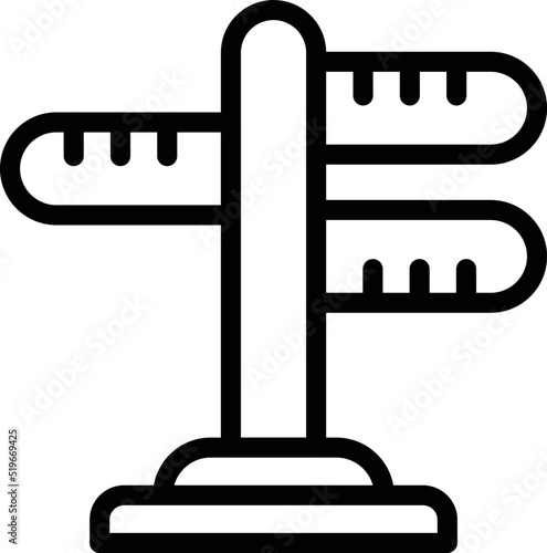 Zagreb travel direction icon outline vector. Croatia map. City skyline
