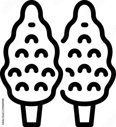 Croatia trees icon outline vector. Map flag. World political