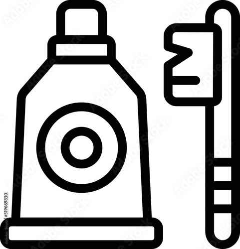 Dental care toothpaste icon outline vector. Tooth gem. Dentist teeth