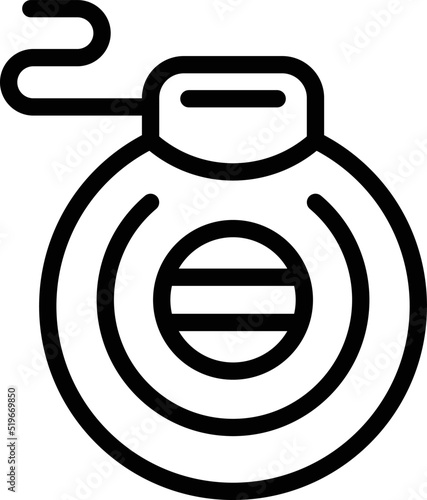 Tooth floss icon outline vector. Teeth care. Magic care