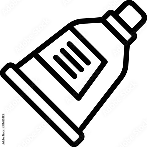 Care toothpaste icon outline vector. Dentist teeth. Magic lips