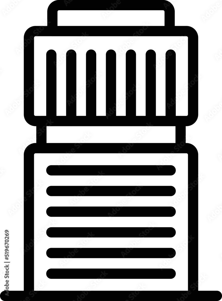 City tower icon outline vector. Germany pretzel. Architecture building City tower icon outline vector. Germany pretzel. Architecture building