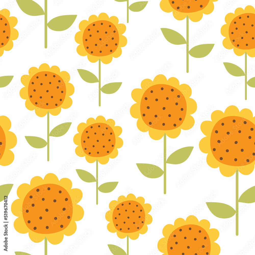 Children's drawings of sunflowers