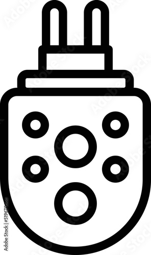 Control pest gel plug icon outline vector. Bite insect. Anti insect