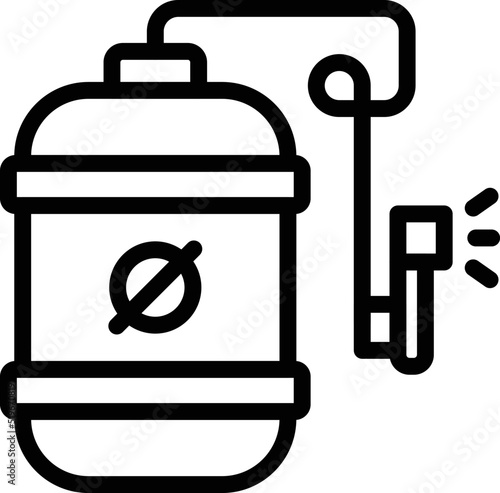 Pest control tank icon outline vector. Malaria insect. Bug prevention