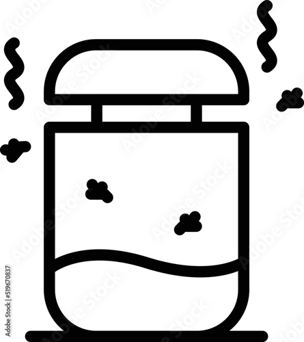Insect control device icon outline vector. Malaria bite. Anti bug